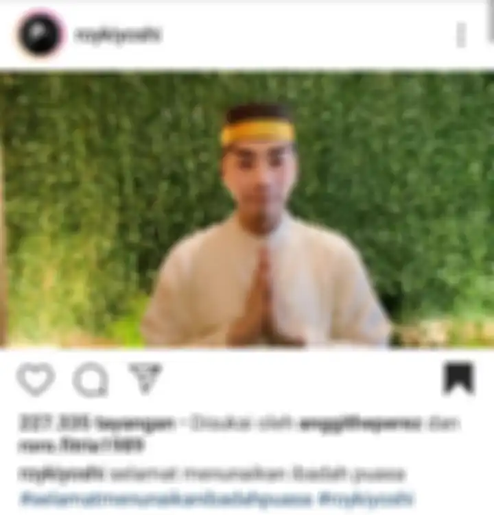 Roy Kiyoshi ucapkan selamat menunaikan ibadah puasa.