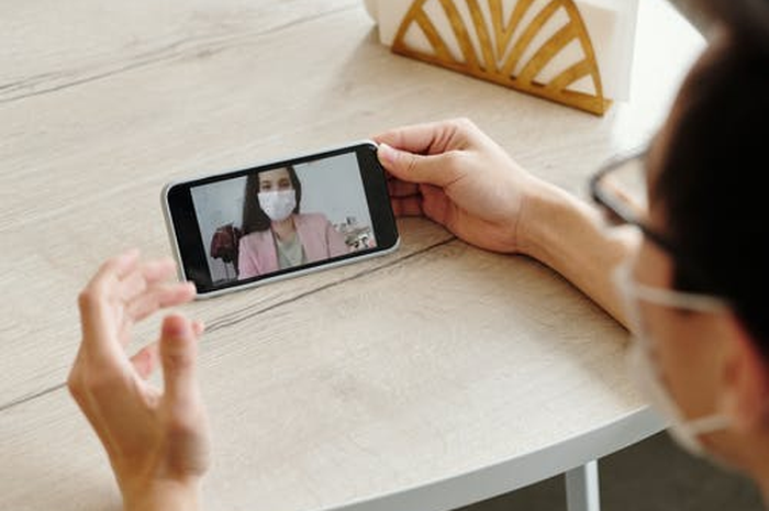Ilustrasi rapat online