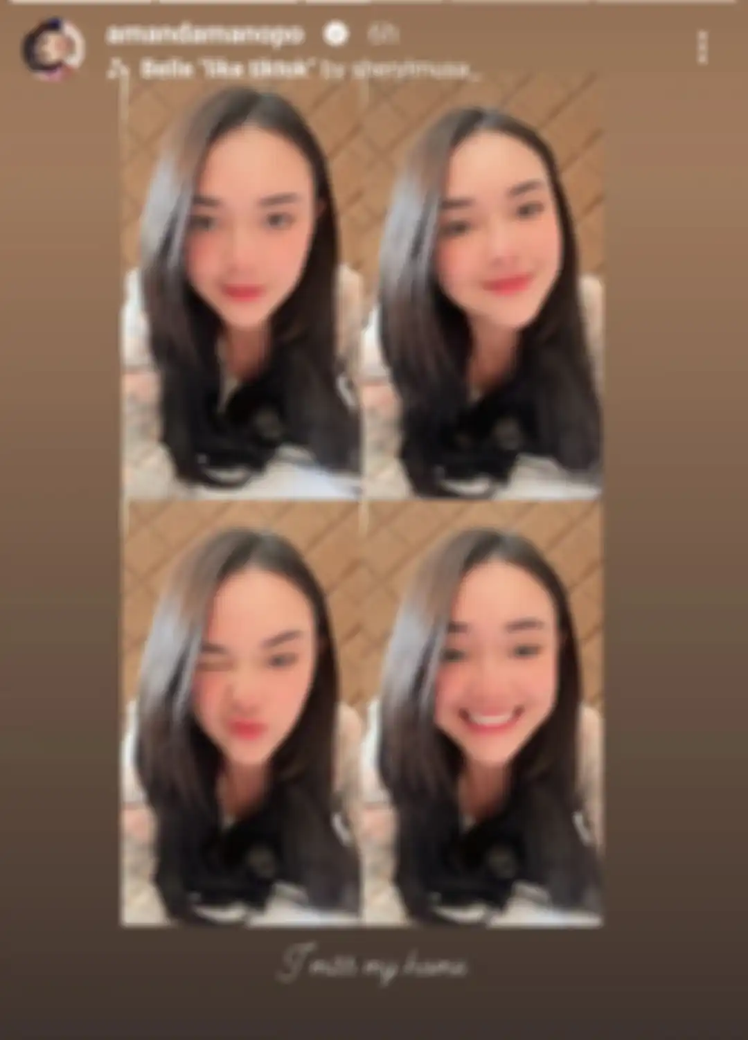 Amanda Manopo kangen rumah