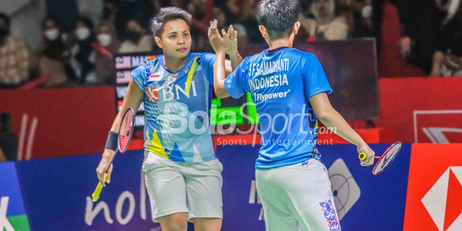 Hasil Final Indonesia Masters 2022 - Pasangan No 1 Terlalu Kuat untuk Apriyani/Fadia