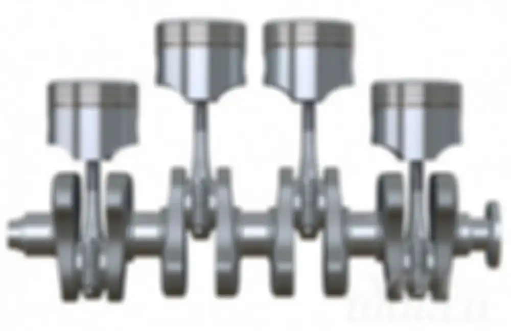 Posisi piston flatplane crankshaft