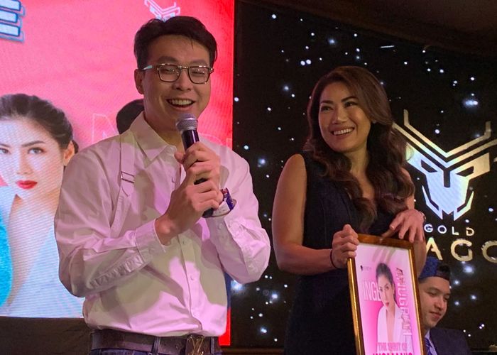 Inge Anugrah dan Richard Lee dalam konferensi pers di kawasan Grogol, Jakarta Barat, Jumat (9/6/2023).