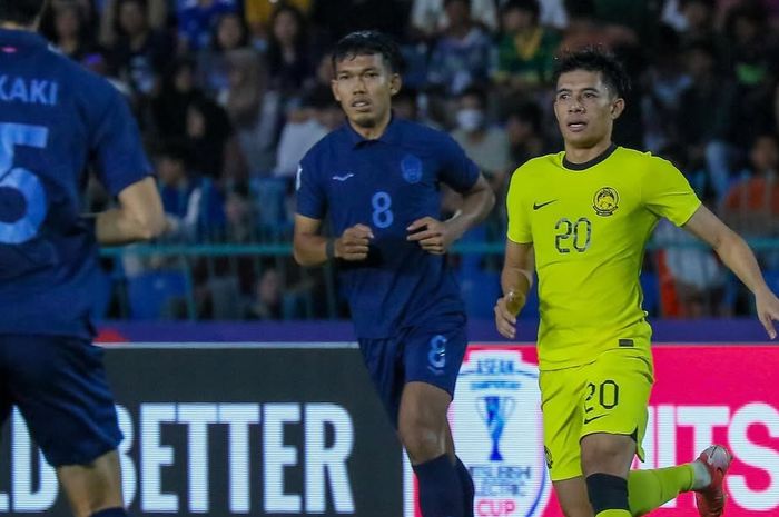 Timnas Malaysia ditahan imbang Kamboja di laga perdana Grup A ASEAN Cup 2024 di Olympic Stadium, Phnom Penh, Minggu (8/12/2024).