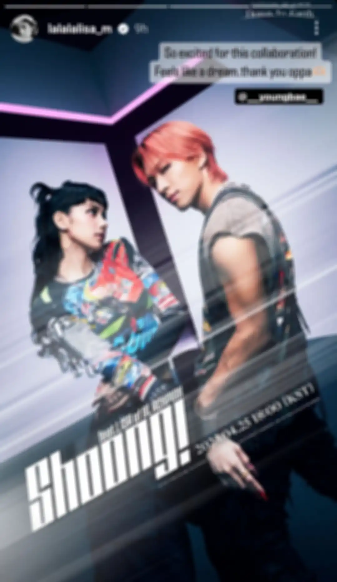 Poster kolaborasi Taeyang dan Lisa