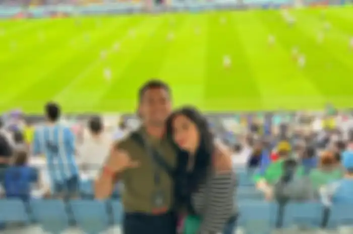 Raffi Ahmad dan Nagita Slavina nonton Piala Dunia 2022