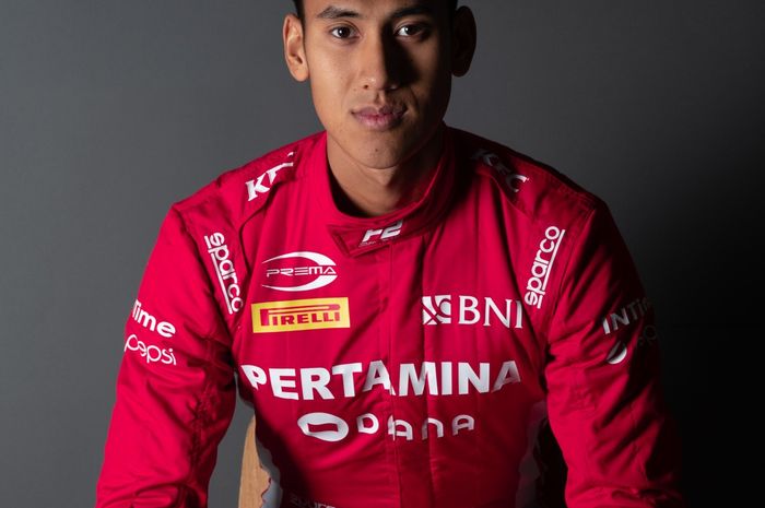 Pembalap F2 tim Prema Racing Team, Sean Gelael. 