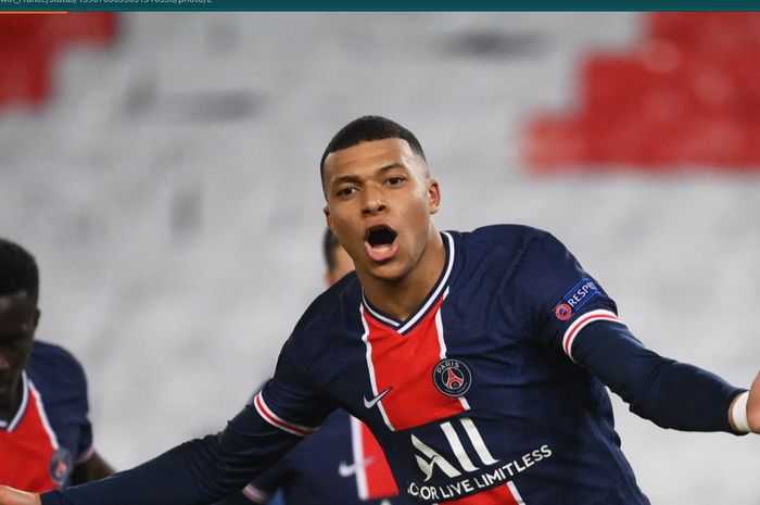 Penyerang Paris Saint-Germain (PSG), Kylian Mbappe.