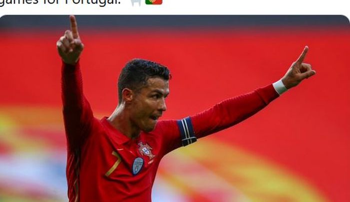 Megabintang timnas Portugal, Cristiano Ronaldo.