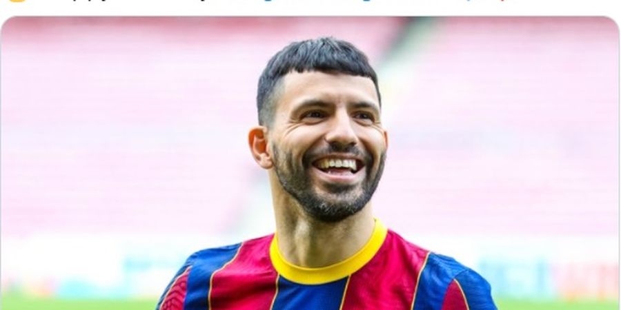 Barcelona Vs Man United - Sergio Aguero Optimistis El Barca Gebuk Setan Merah