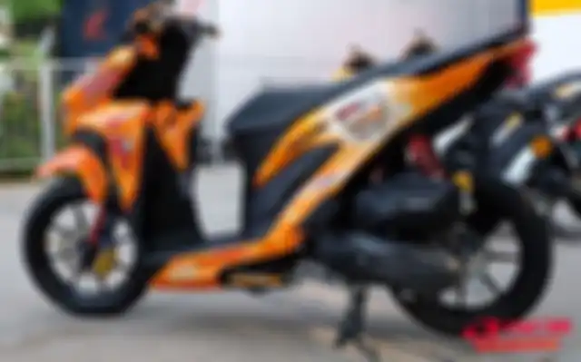 Honda Vario 150 berbalut decal Marc Marquez juara dunia 2019, tampil atraktif dan bisa jadi inspirasi.