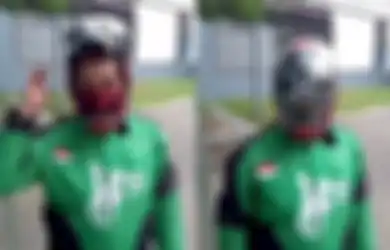 Driver Ojol Gunakan Helm Iron Man Canggih, Ada Masker dan Tombol Otomatis Bukanya!