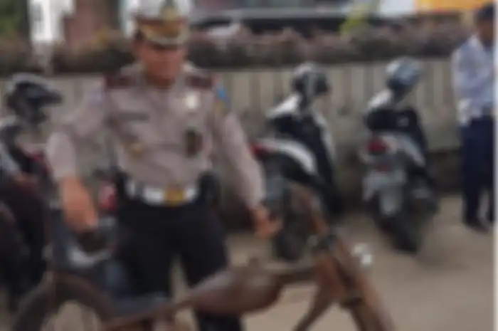 Motor custom diamankan polisi di Jakarta Selatan dalam operasi Zebra Jaya 2018.