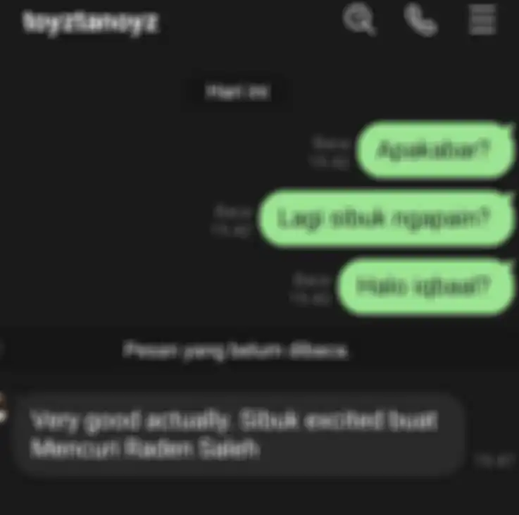 Chat fans ke Iqbaal Ramadhan