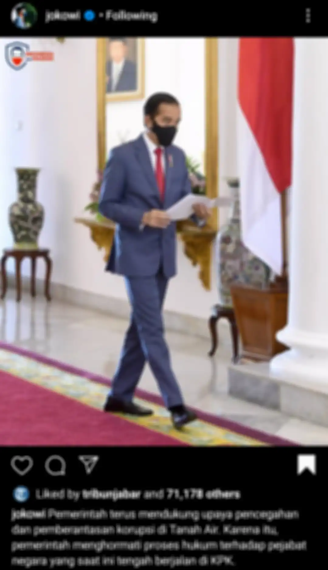 Postingan Jokowi