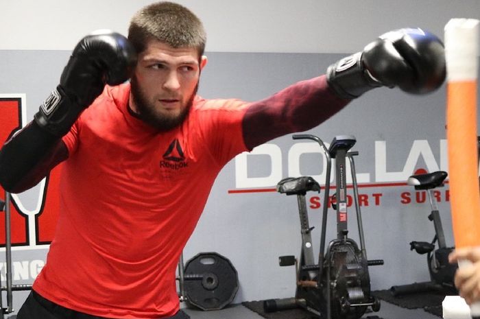 Petarung UFC asal Rusia, Khabib Nurmagomedov. 