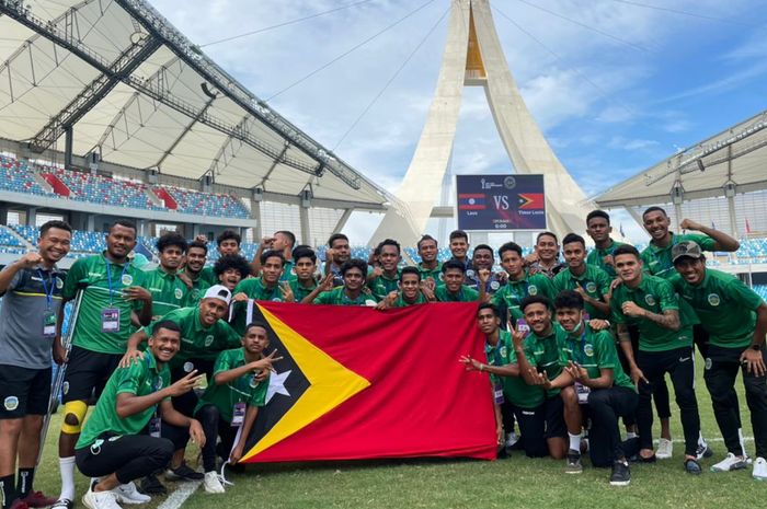 Skuad timnas U-23 Timor Leste di Piala AFF U-23 2022 di Kamboja.