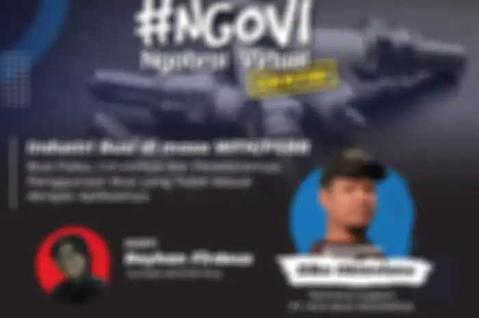 Ngobrol Virtual (NGOVI) ke-19 bersama Diko Oktaviano selaku Technical Support PT. NGK BUSI INDONESIA, Kamis (14/5/2020).