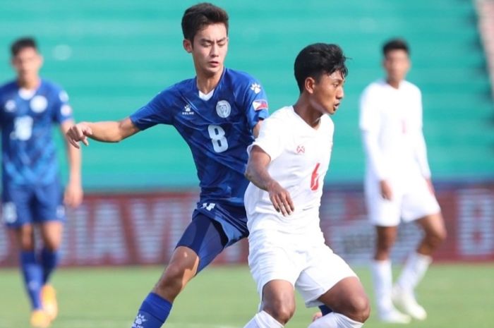 Laga Myanmar vs Filipina di Grup A SEA Games 2021, Selasa (10/5/2022) di Stadion Viet Tri, Phu Tho, Vietnam.