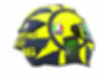Apa Nih Maksud Logo Matahari dan Bulan di Helm Valentino Rossi?