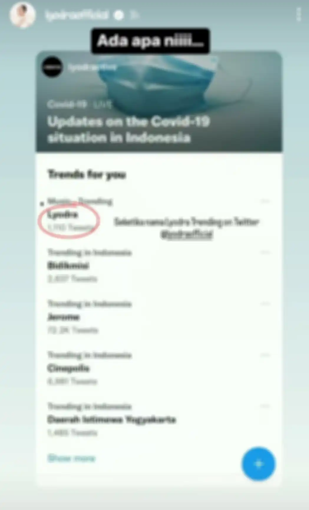Lyodra jadi trending topik setelah masuk lineup AAA 2022