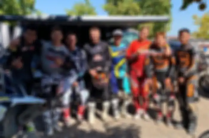 Fabio Quartararo latihan flat track mabar dengan pembalap MotoGP, Moto2 sampai Moto3