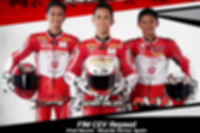 Trio pembalap Indonesia yang tampil di ronde pamungkas FIM CEV 2019 di sirkuit RIcardo Tormo Valencia Spanyol, Andi Farid Izdihar, Gerry Salim dan Mario Suryo Aji