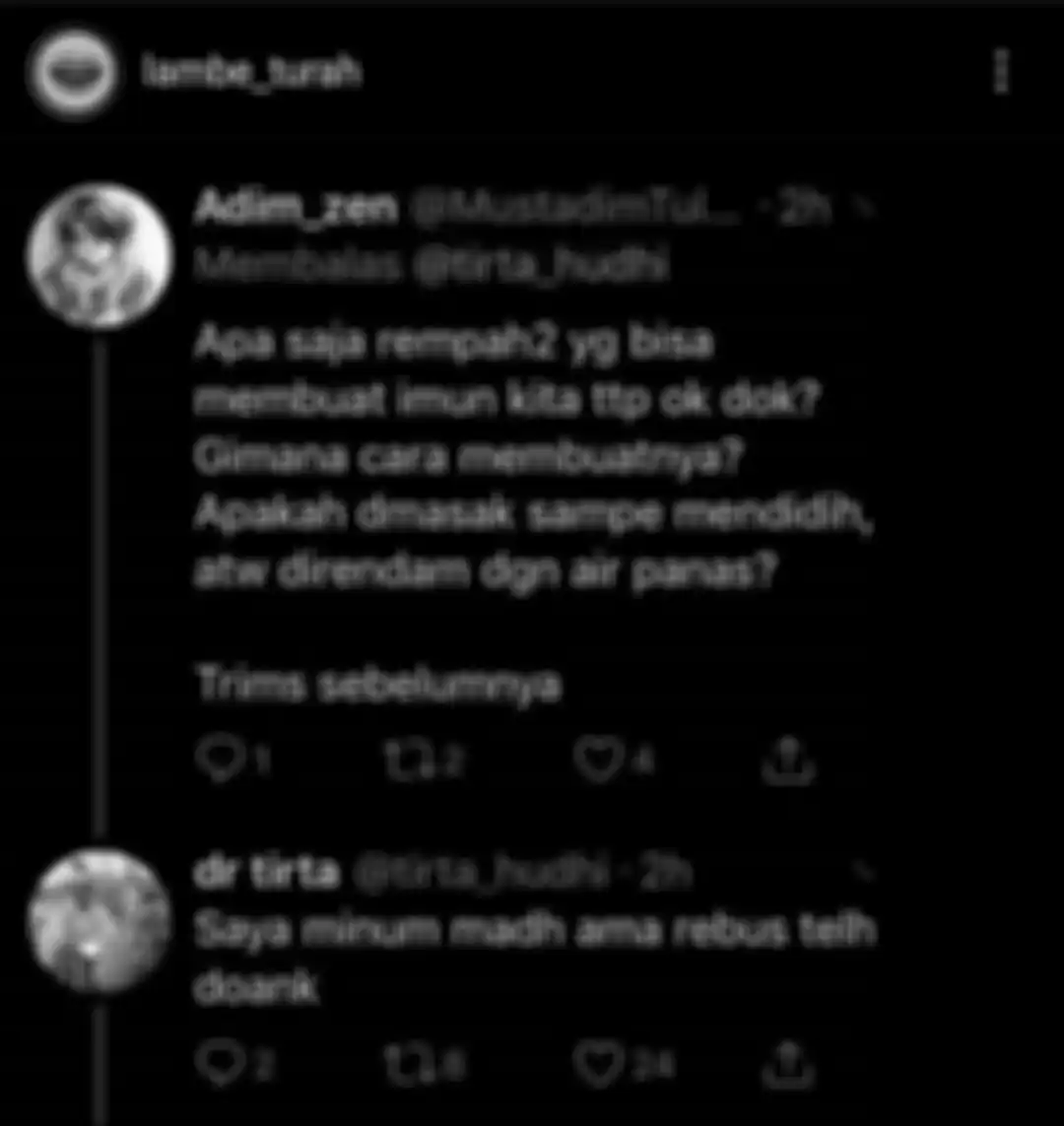 dr Tirta menjawab pertanyaan seputar corona di Twitter