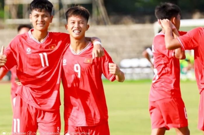 Timnas U-16 Vietnam memetik kemenangan 15-0 atas Brunei di laga perdana ASEAN Cup U-16 2024.