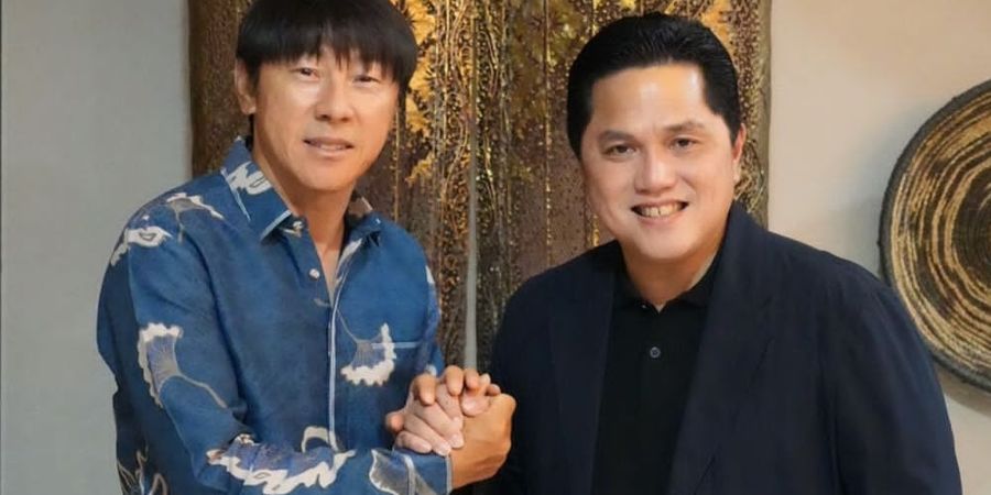 Erick Thohir dan Shin Tae-yong Kompak Lempar Kode Perpanjangan Kontrak