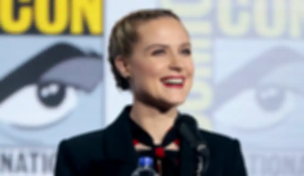 Evan Rachel Wood speaking at the 2019 San Diego Comic Con International, for 