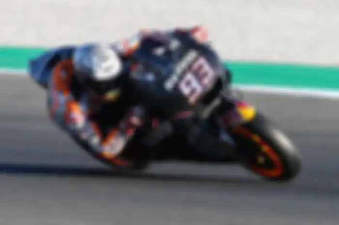 Marc Marquez membukukan catatan waktu tercepat pada uji coba pascamusim MotoGP 2017 di Valencia hari Rabu (15/11/2017)