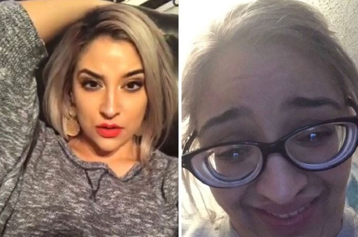 Foto wanita cantik sebelum dan sesudah.