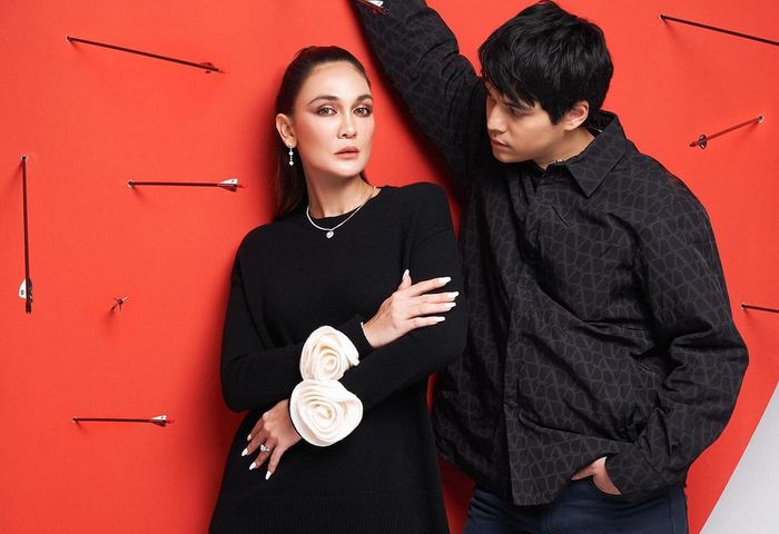 Pemotretan Valentine Luna Maya dan Maxime Bouttier.