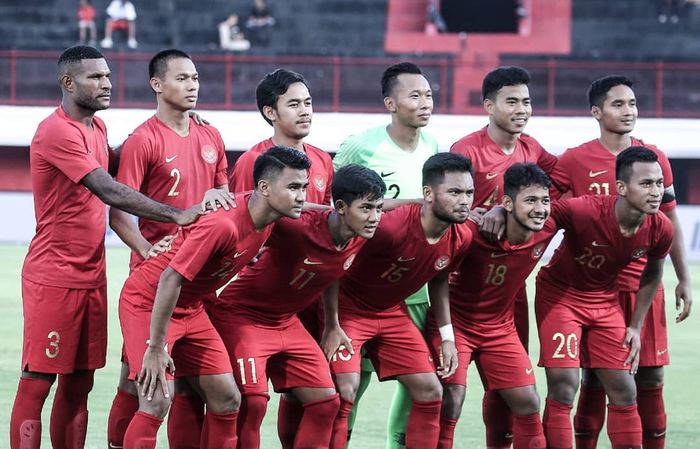 Skuat timnas U-23 Indonesia dalam persiapan menuju kualifikasi Piala Asia U-23 2020.