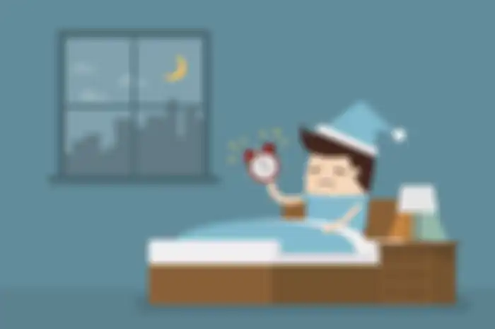 ilustrasi Kebiasaan Bangun Tengah Malam