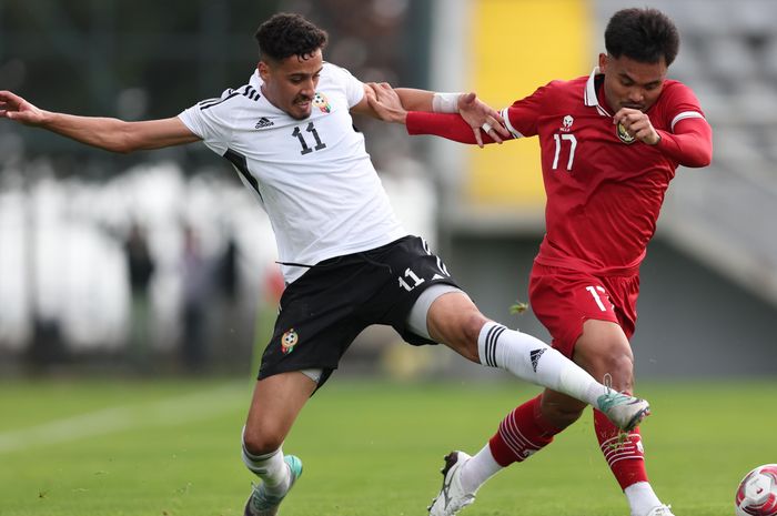 Saddil Ramdani saat membela timnas Indonesia vs Libya di Turki, Selasa (2/1/2024).