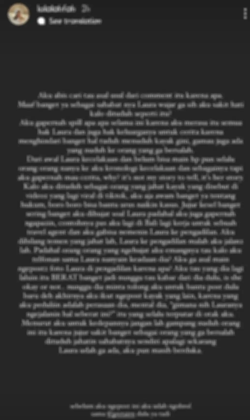 Lula Lahfah dituduh netizen