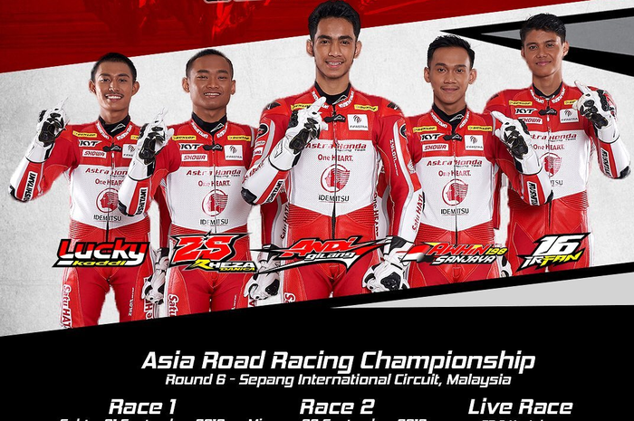 Jangan lewatkan perjuangan pembalap Indonesia binaan Astra Honda Racing Team di ARRC Malaysia akhir pekan ini. Tonton langsung via live streaming