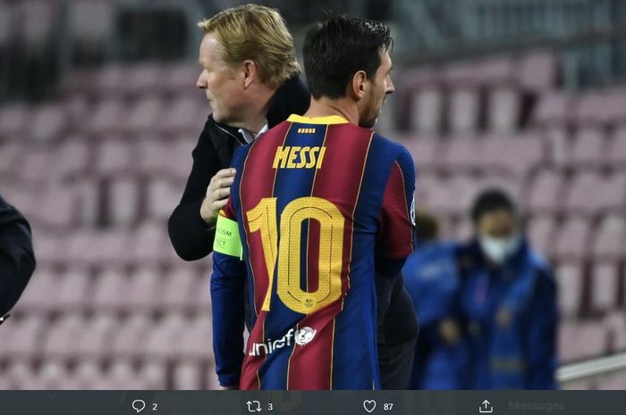 Calon presiden Barcelona, Toni Freixa, lebih pilih fokus ke Ronald Koeman dan tak jamin masa depan Lionel Messi.