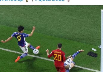 VAR Nyatakan Gol Jepang Sah karena Bola Masih di Dalam Garis, Bola Piala Dunia Ternyata Harus Dicas!