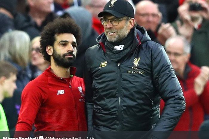 Juergen Klopp dan Mohamed Salah