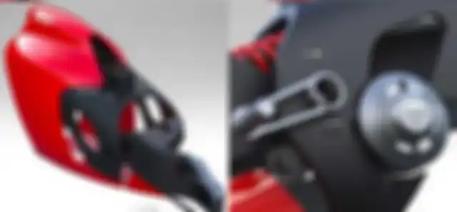 Motor lisrik Ducati konsep, hasil karya imajinatif desainer Citroen Romain Gauvin, mirip motor Batman. 