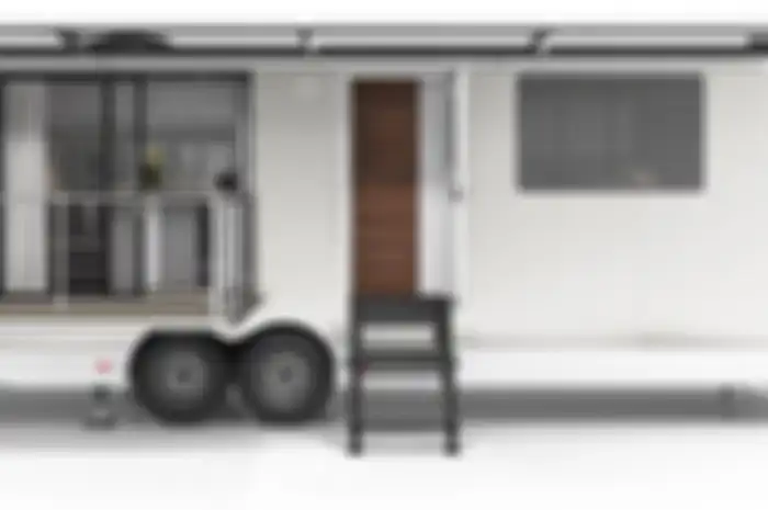Trailer aluminium semewah apartemen.