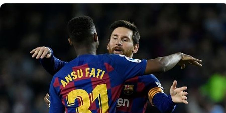 Jadi Penerus Lionel Messi, Ansu Fati Akhiri Paceklik Gol Penyerang Barcelona