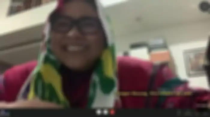 Nunung yang kini terlihat lebih segar  usai dinyatakan sembuh dari Covid-19.