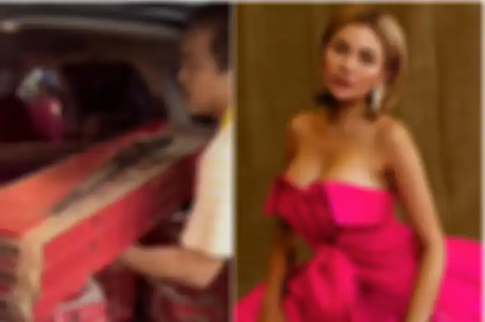 kolase foto Pizza yang dipesan Nikita Mirzani