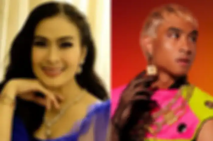 Kolase foto Iis Dahlia dan Devano Danendra