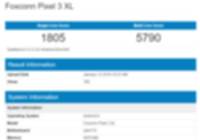 Hasil Geekbench Google Pixel 3 XL Lite