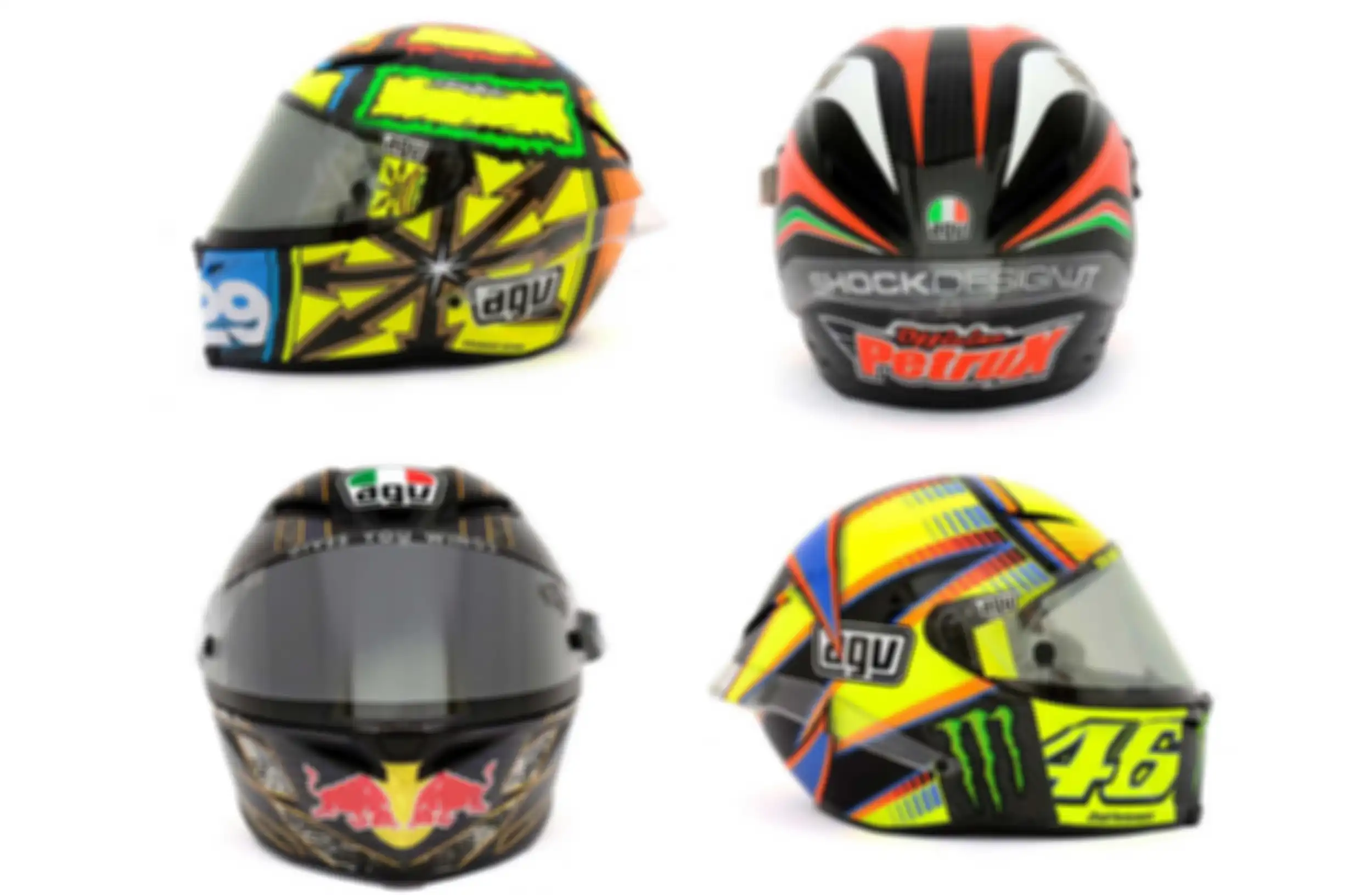 Ilustrasi helm AGV MotoGP