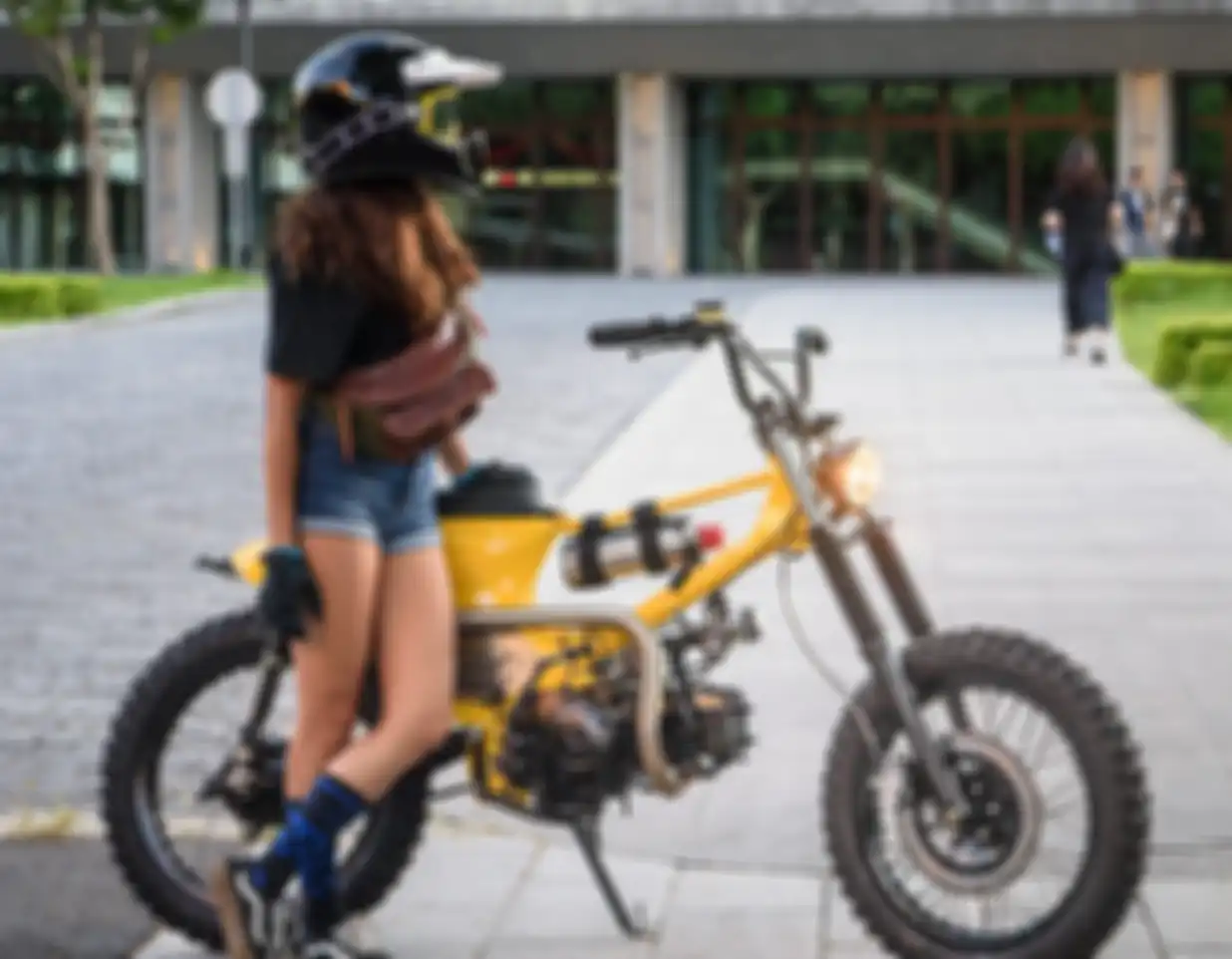 Modifikasi SYM bergaya BMX